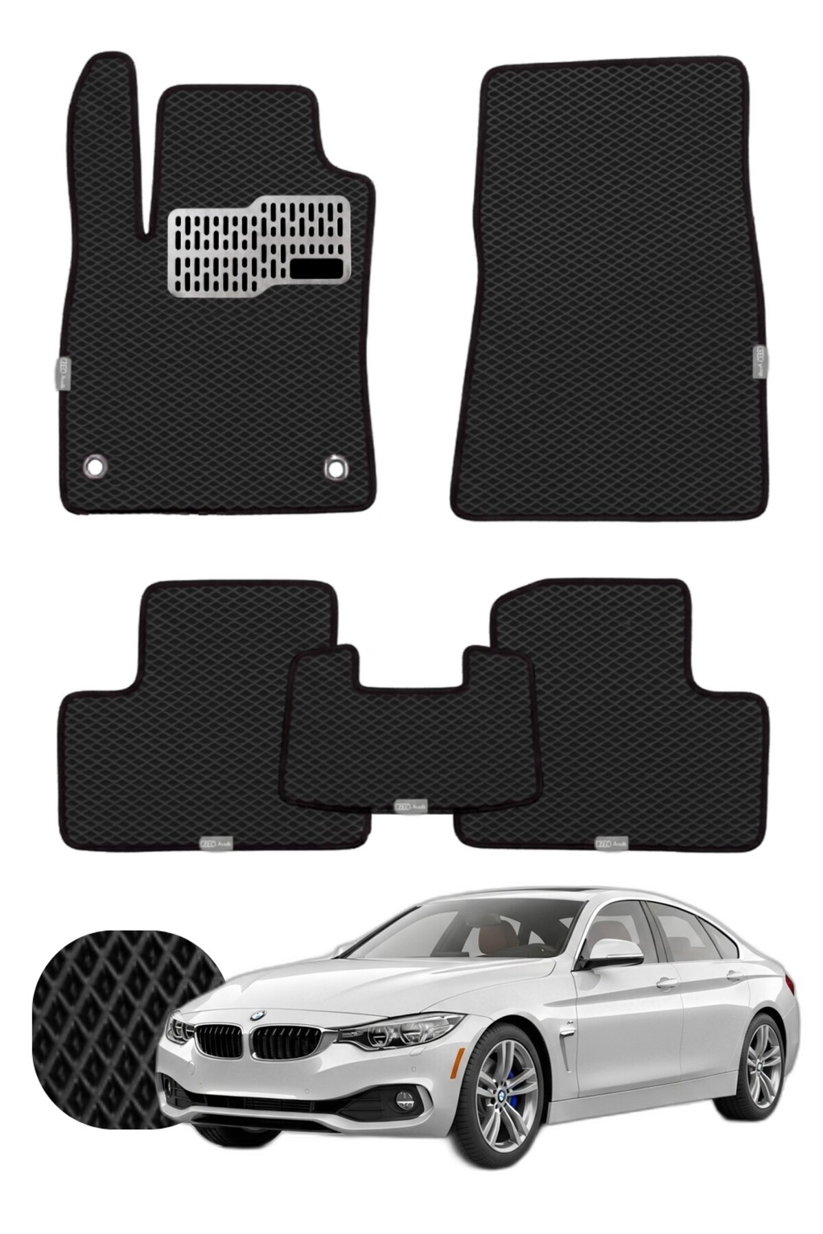 Bmw 4 Serisi Sedan 2014-2020 F36 Özelleştirilebilir Tam Set Premium EVA Paspas