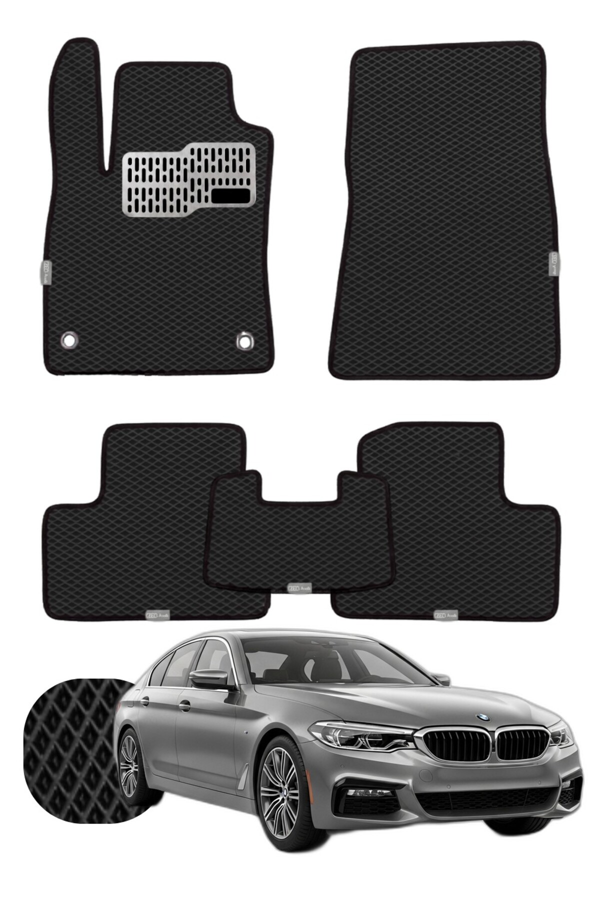 Bmw 5 Serisi 2017-2023 G30 Özelleştirilebilir Tam Set Premium EVA Paspas