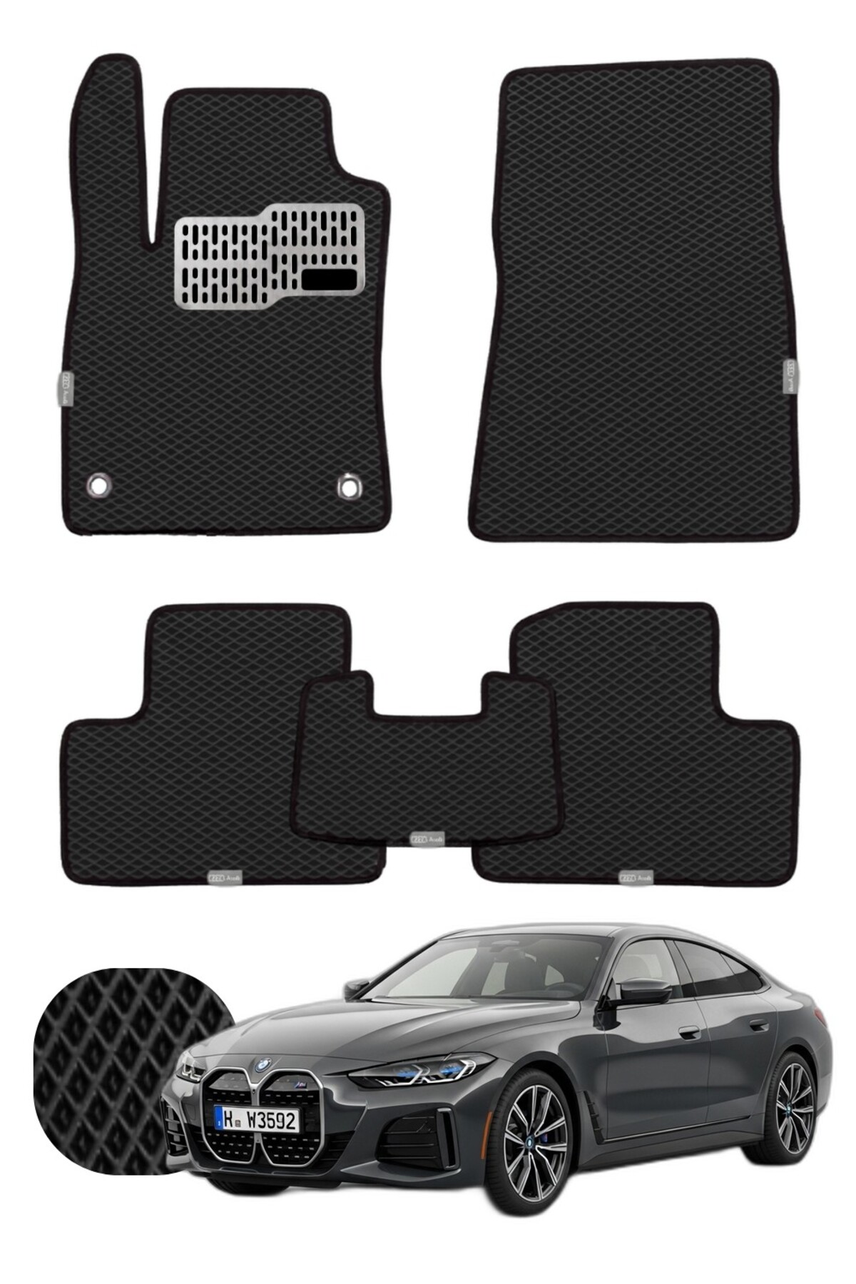 Bmw i4 2021 ve sonrası G26 Özelleştirilebilir Tam Set Premium EVA Paspas