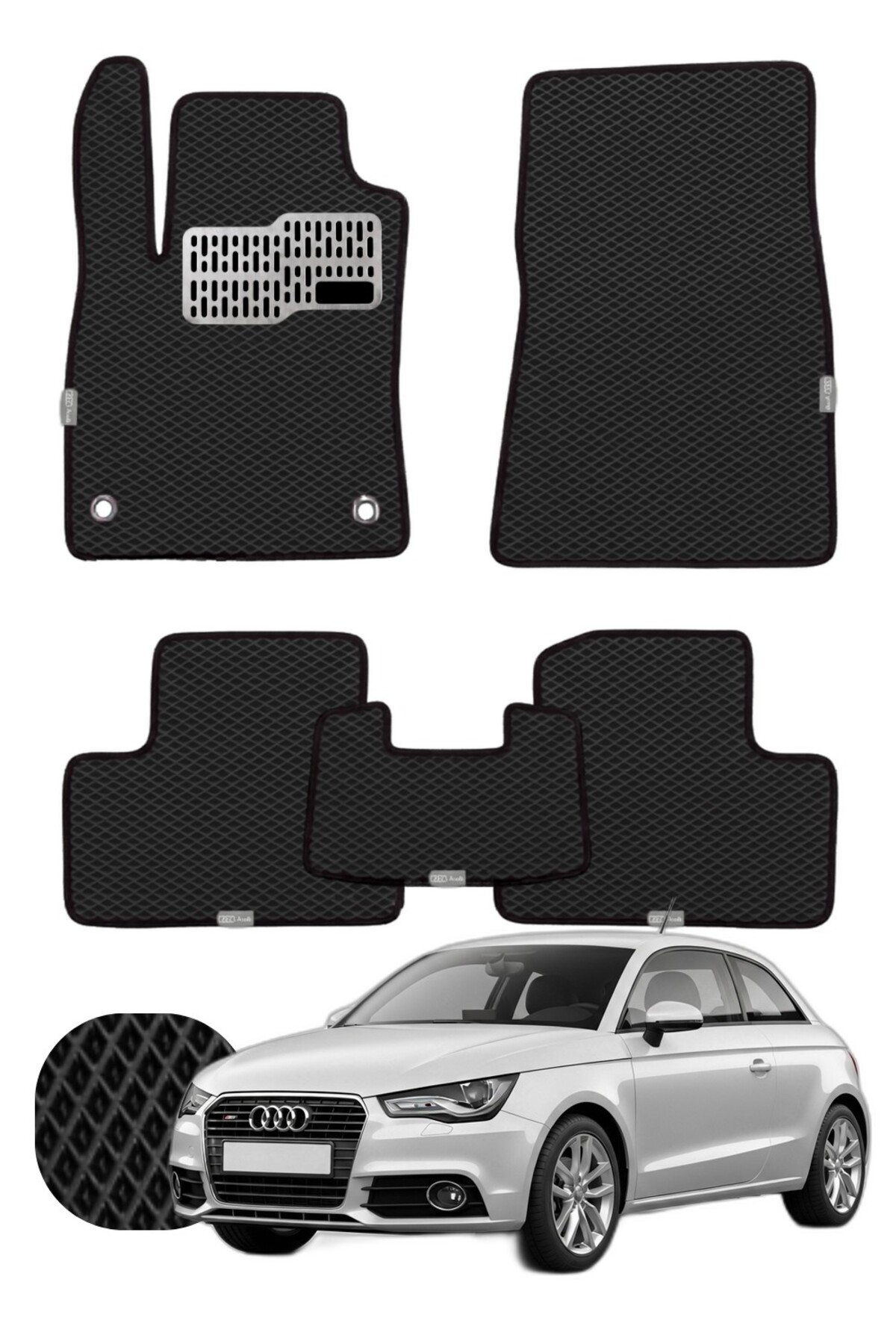 Audi A1 2010-2018 Özelleştirilebilir Tam Set Premium EVA Paspas