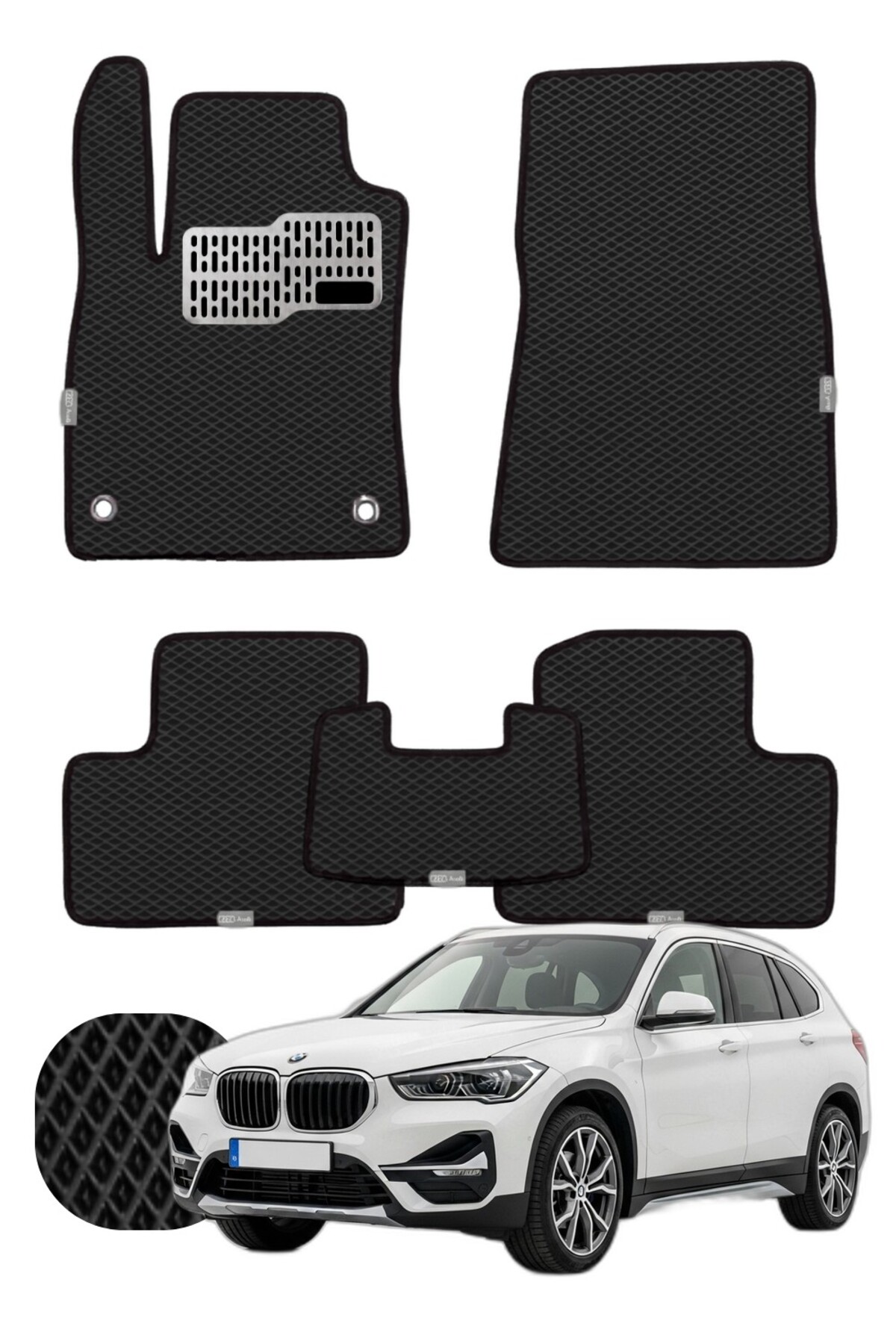 Bmw X1 2022 ve sonrası U11 Özelleştirilebilir Tam Set Premium EVA Paspas