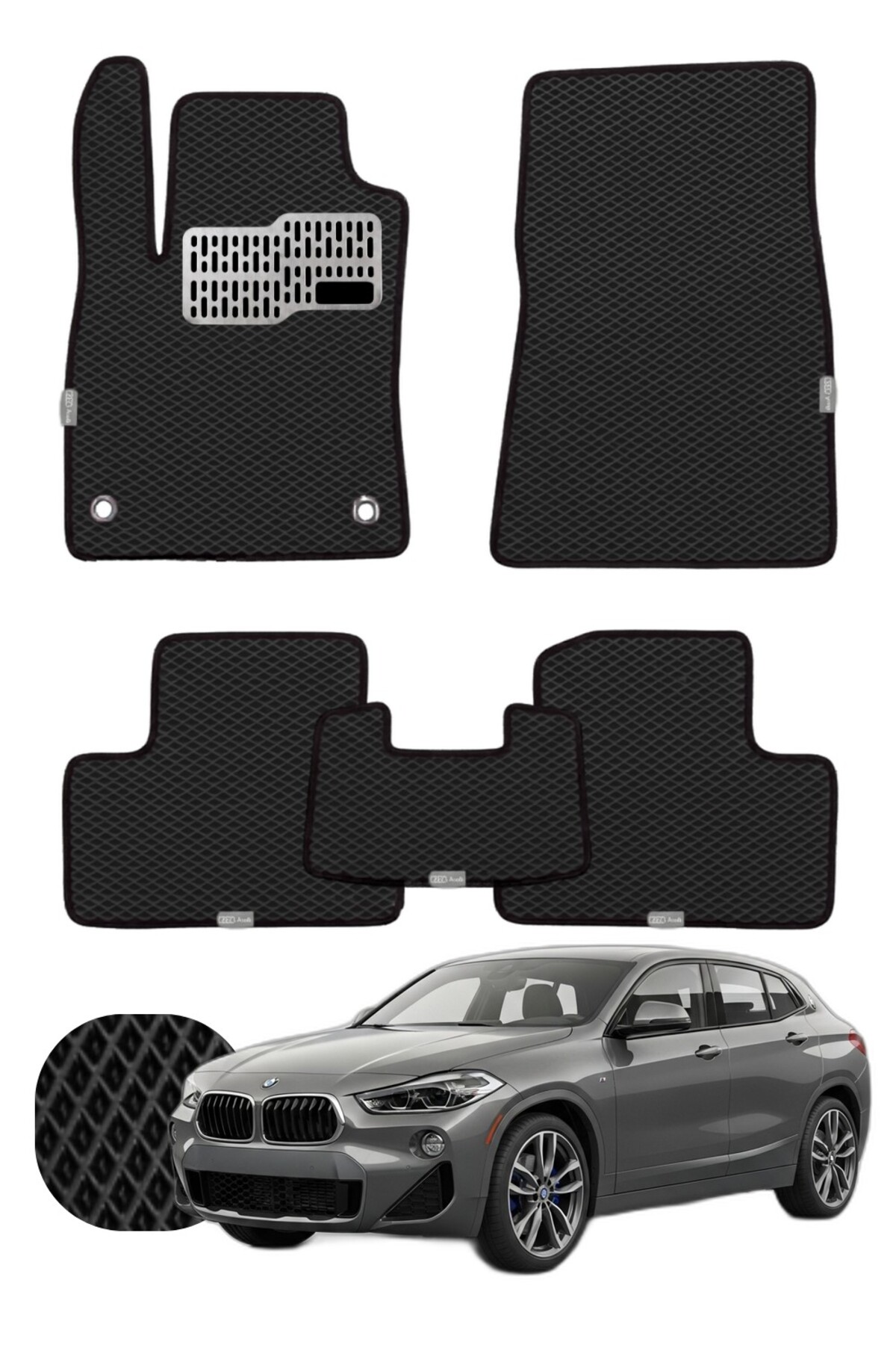 Bmw X2 2017-2023 F39 Özelleştirilebilir Tam Set Premium EVA Paspas