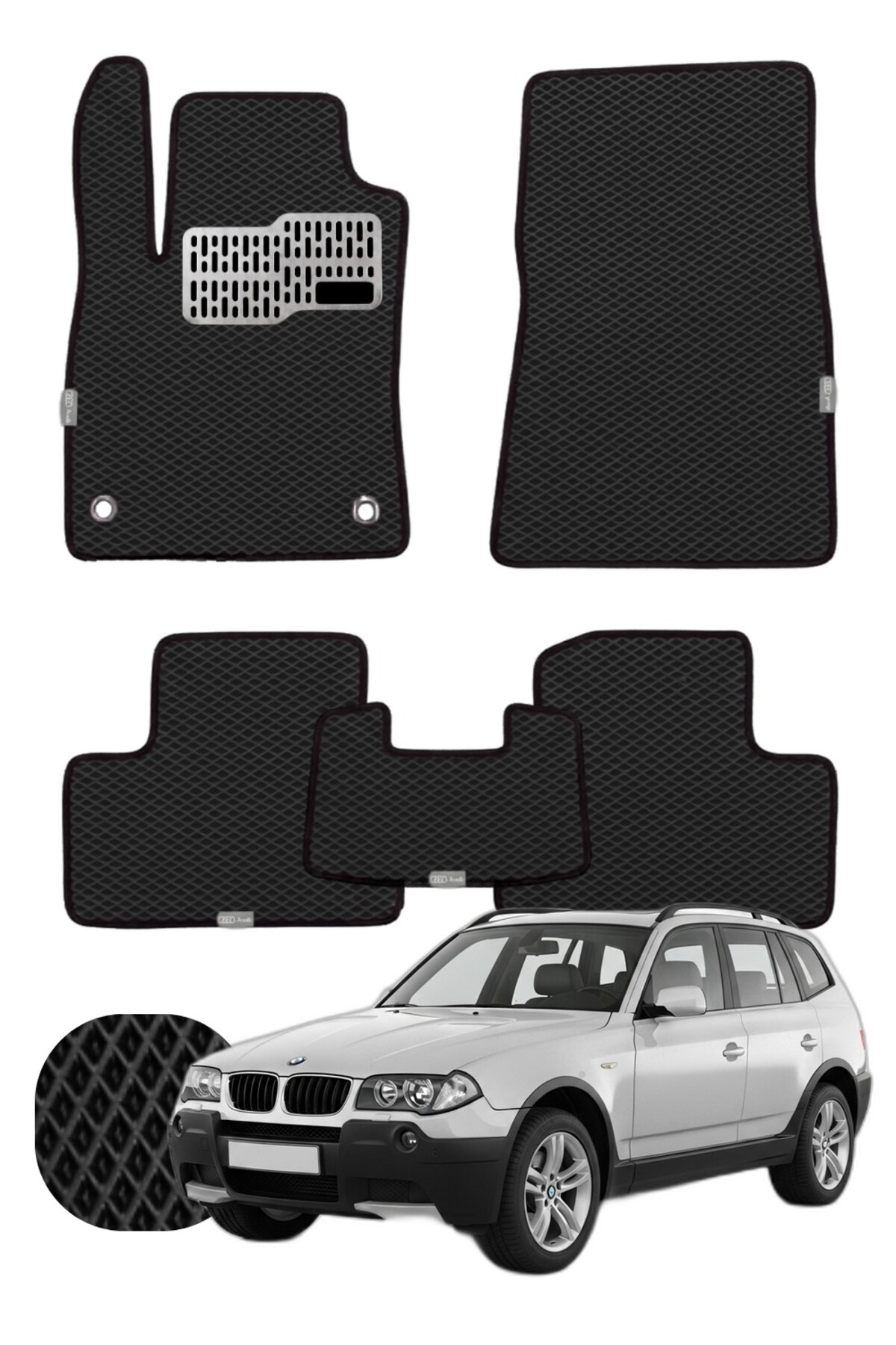 Bmw X3 2003-2010 E83 Özelleştirilebilir Tam Set Premium EVA Paspas