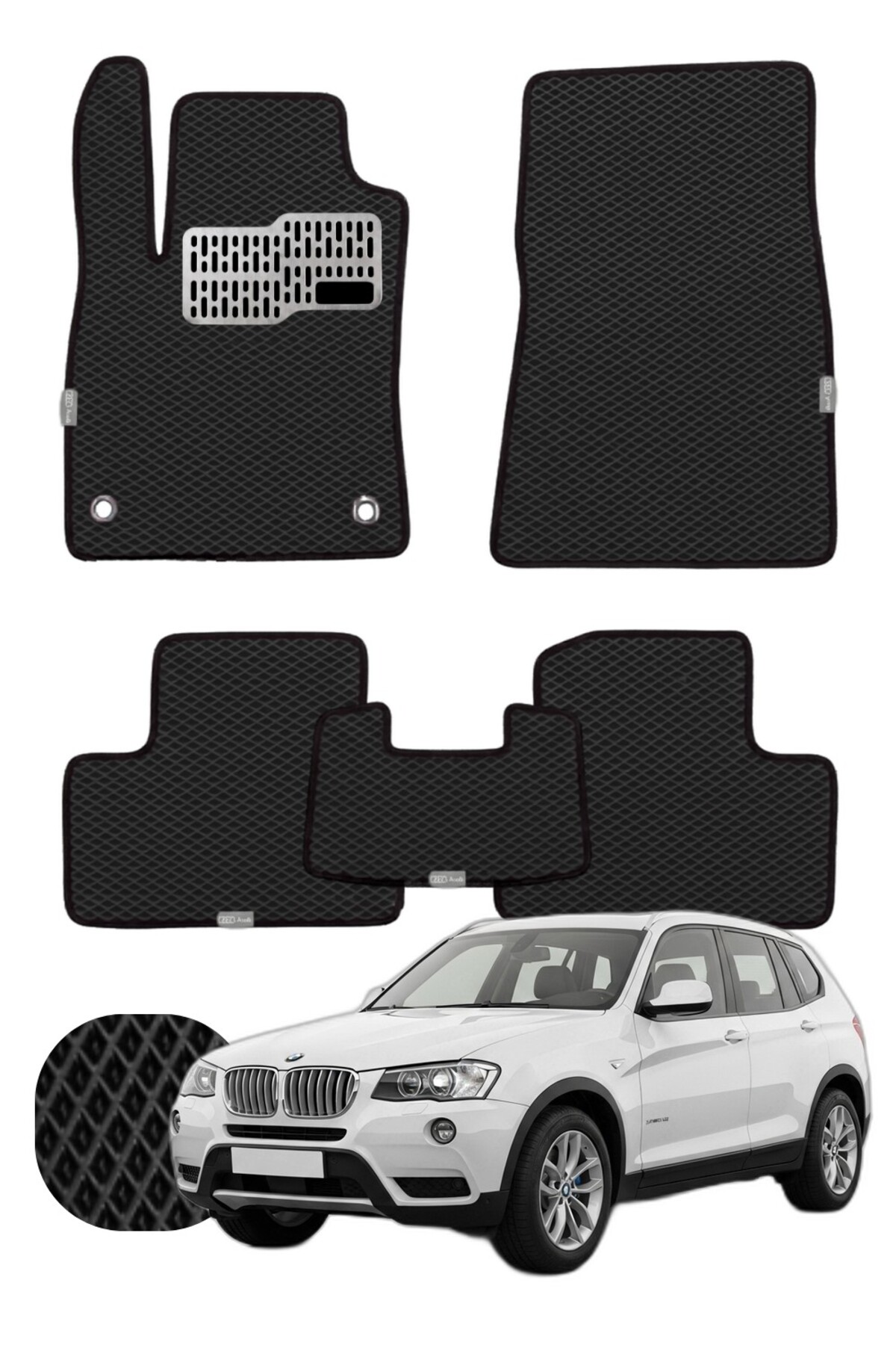 Bmw X3 2010-2017 F25 Özelleştirilebilir Tam Set Premium EVA Paspas