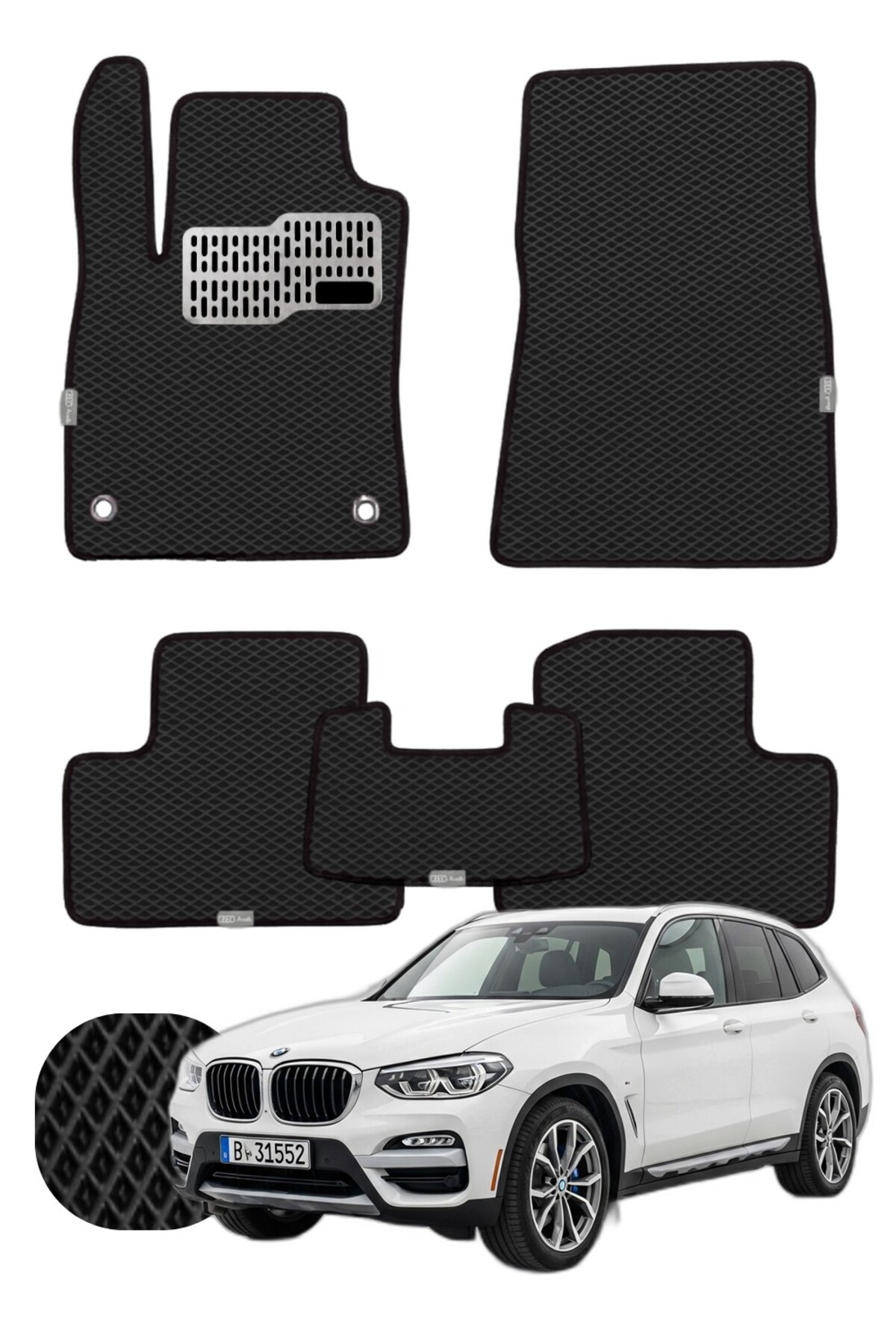 Bmw X3 2017 ve sonrası G01 Özelleştirilebilir Tam Set Premium EVA Paspas