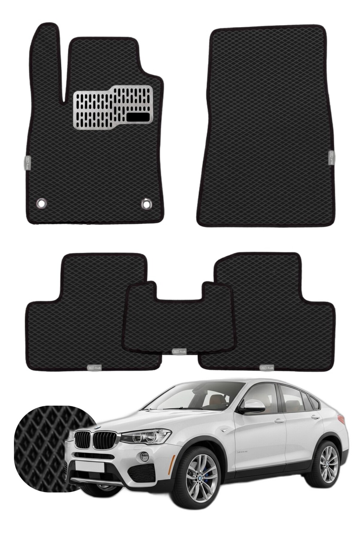 Bmw X4 2014-2018 F26 Özelleştirilebilir Tam Set Premium EVA Paspas
