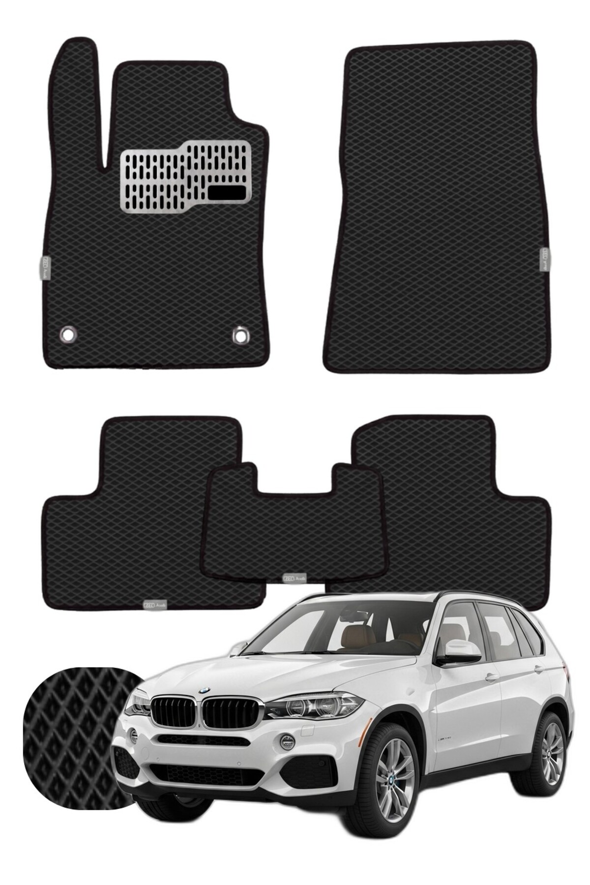 Bmw X5 2013-2018 F15 Özelleştirilebilir Tam Set Premium EVA Paspas
