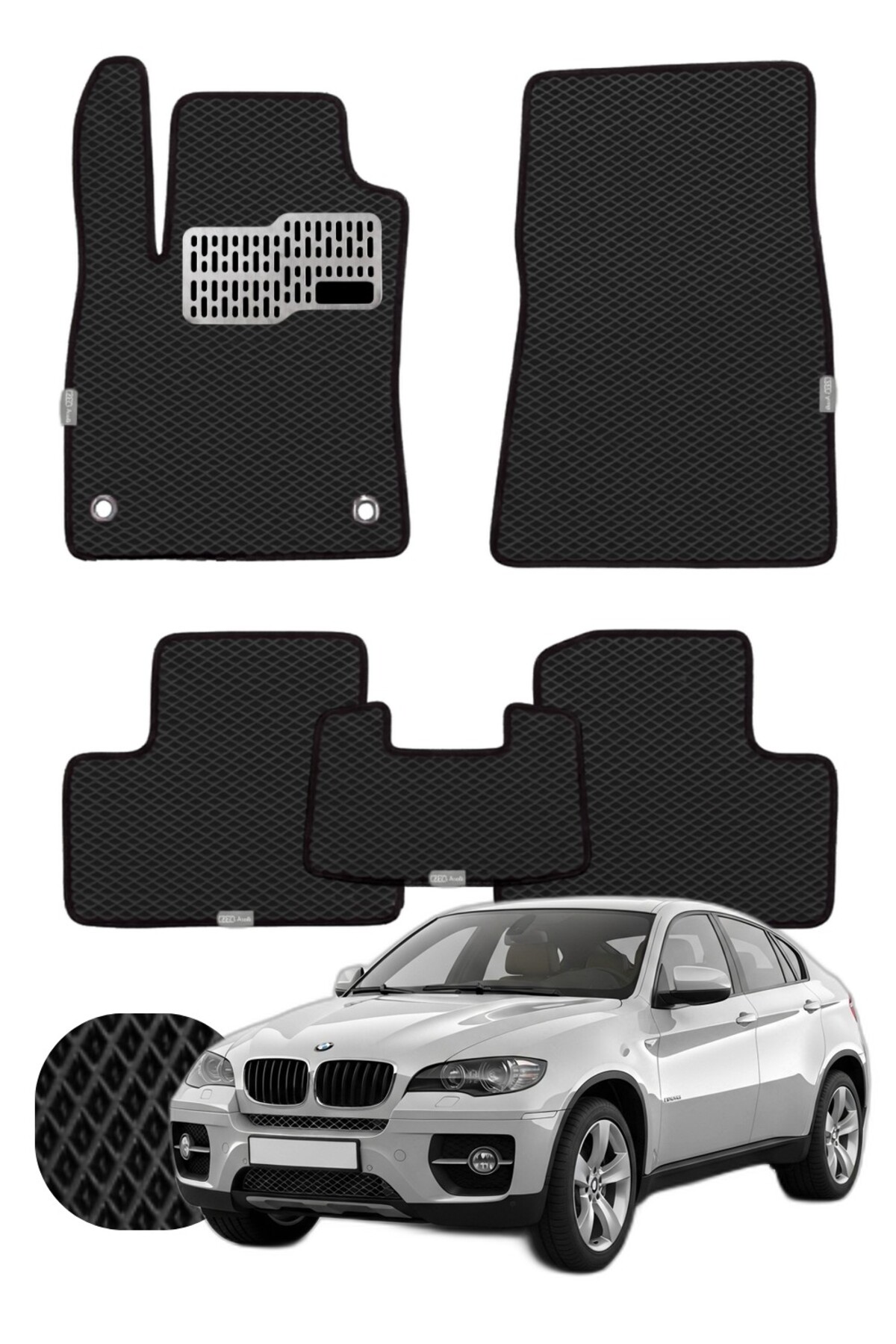 Bmw X6 2008-2014 E71 Özelleştirilebilir Tam Set Premium EVA Paspas