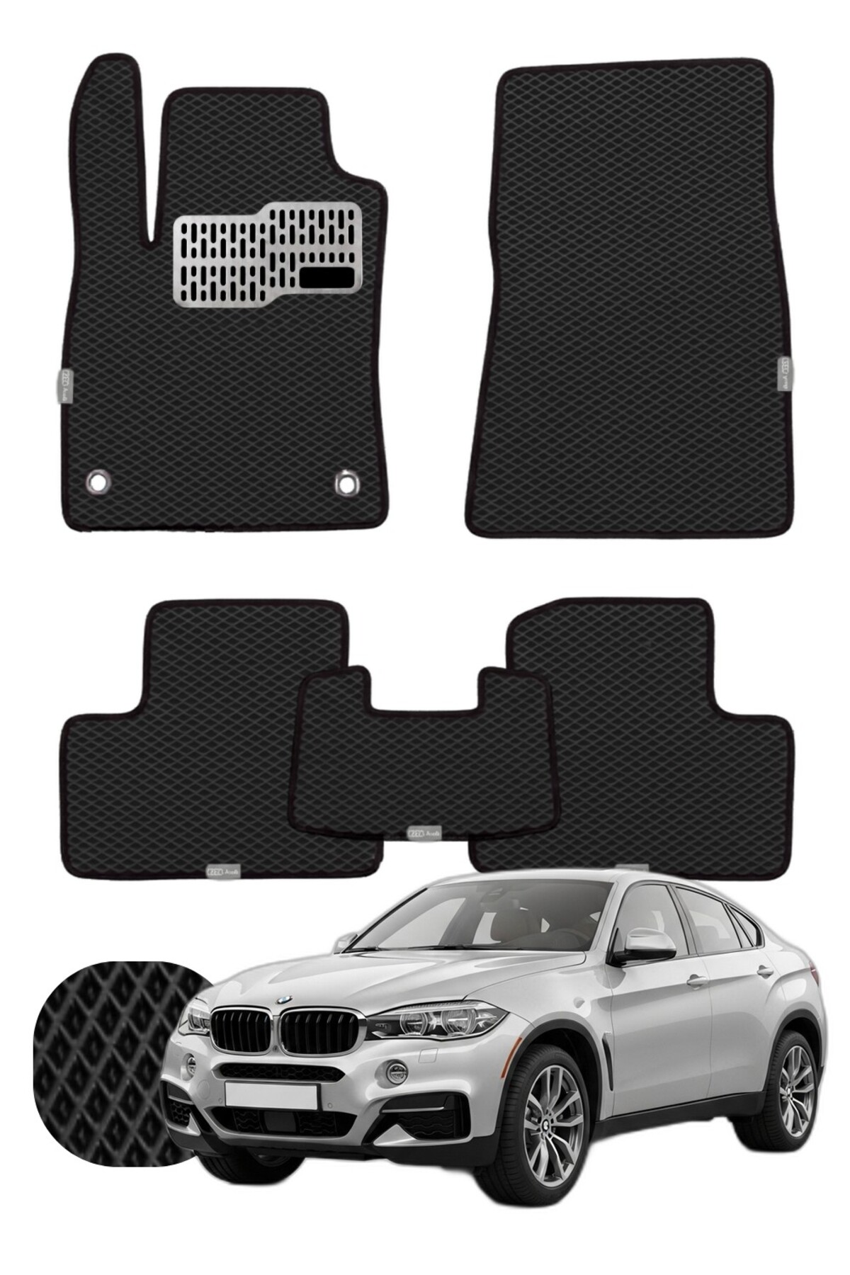 Bmw X6 2014-2019 F16 Özelleştirilebilir Tam Set Premium EVA Paspas